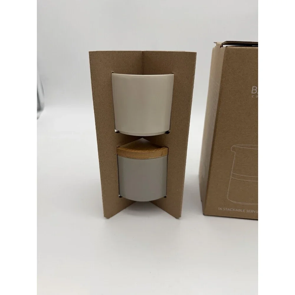 Nespresso Barista Collection Stackable Serving Sugar & Creamer Set New